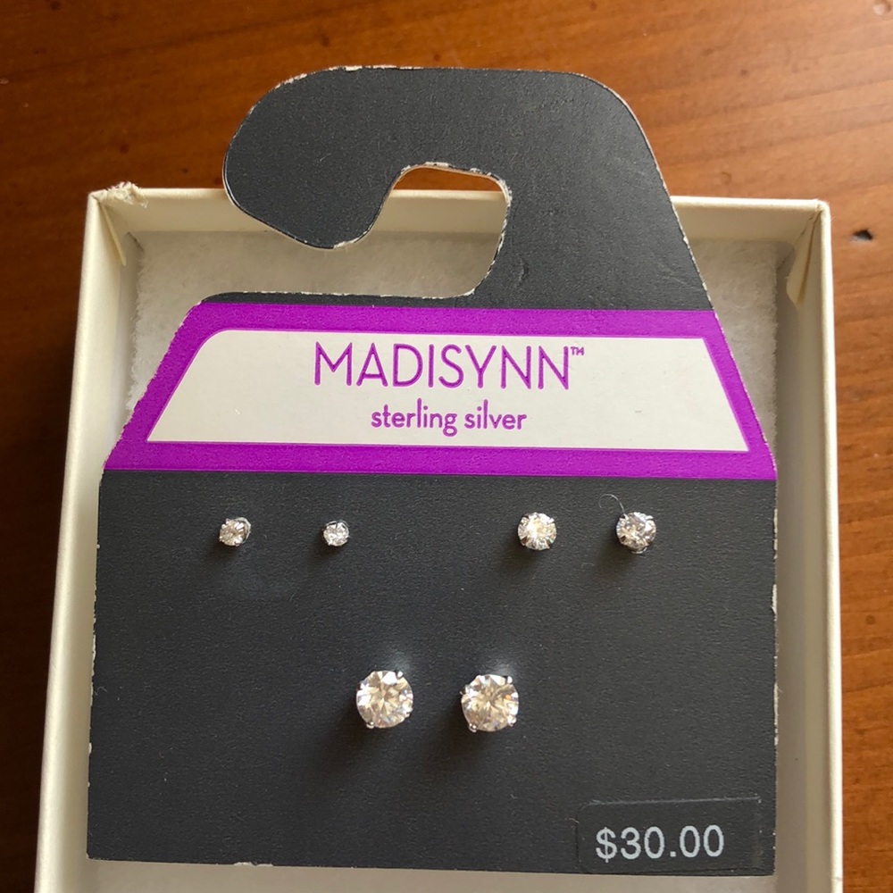 Madisynn sterling silver studs